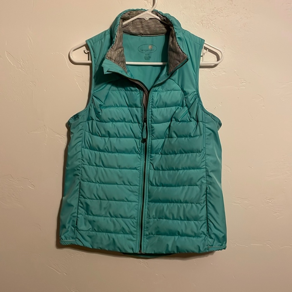 Tangerine Quilted Puffer Vest in Teal